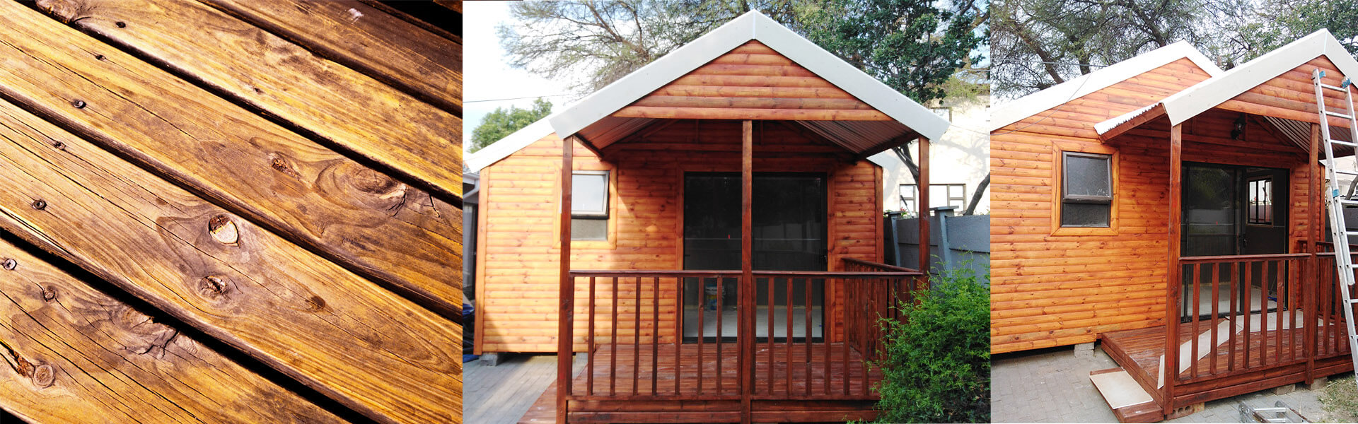 Types of wood used to construct shed